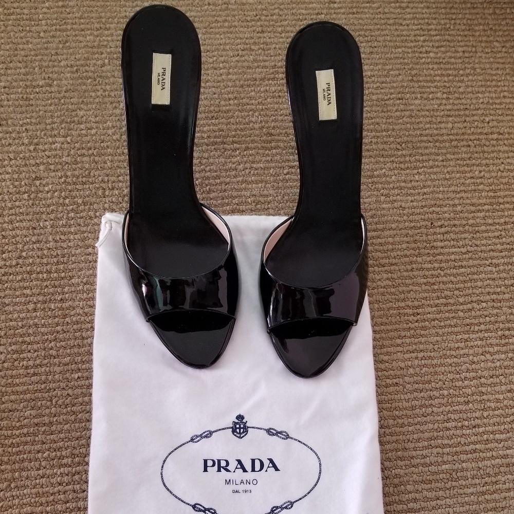 Prada sling back heels
